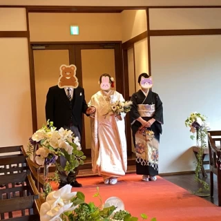 3人でバージンロード