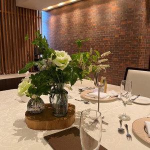 テーブル装花|626341さんのけやき坂 彩桜邸 シーズンズテラス（営業終了）の写真(1525164)