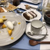 デザートとウエディングケーキ