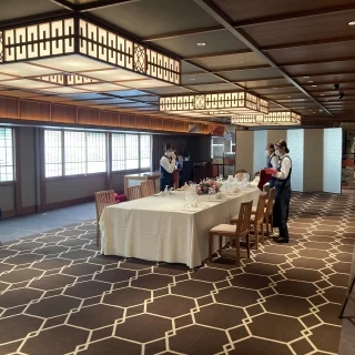シックな披露宴会場です