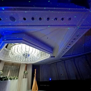 白い天井なのでプラネタリウム演出が映える