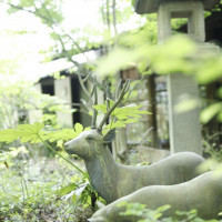 お庭にある置き物