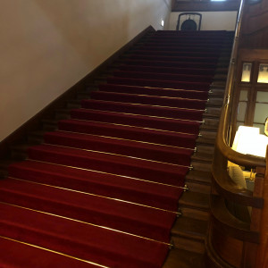 ロビー近くの大きな階段　写真スポット|627097さんの奈良ホテルの写真(1561007)