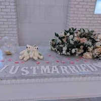 披露宴会場の高砂席