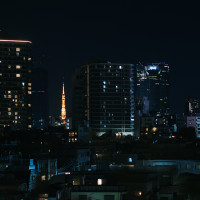 披露宴終了後のテラスからの夜景