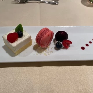 コースの中のデザート