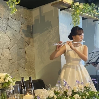 余興でフルートの演奏もさせていただきました。