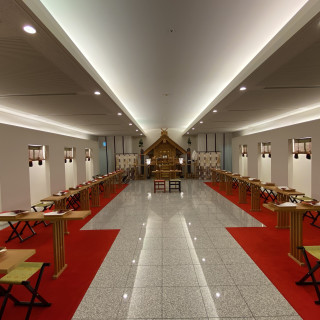 ホテル内にある浦和調神社の御分霊が祀られる神殿