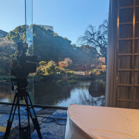 披露宴会場からのこの眺め！贅沢です