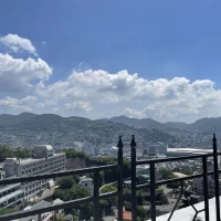 テラス席からの眺めです。