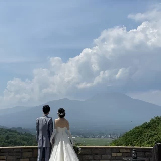 浅間山を見渡せるガーデン