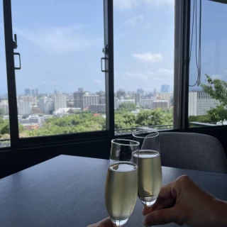 試食会場からの眺めが大変すてきでした。天気のいい日は最高