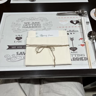 試食前テーブル
