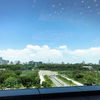 挙式後の控室からの圧巻の景観