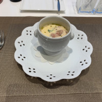 試食の冷製スープ