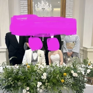 親族で写真撮影しました