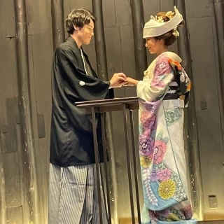 挙式の内容も和婚ならではで素敵です。