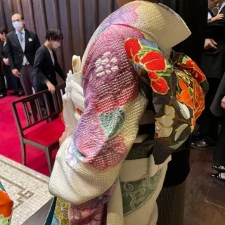 総絞りの引き振袖のお衣装、とてもお気に入りです。