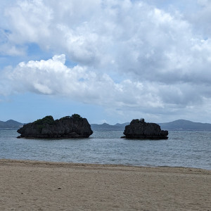 会場から見える海|629627さんのアイネス ヴィラノッツェ 沖縄（クチュールナオコ ウエディング）の写真(1848631)