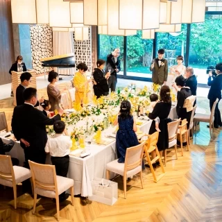 小さすぎず大きすぎずな会場
大きな窓でガーデンにつながる