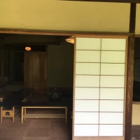 庭にある和室