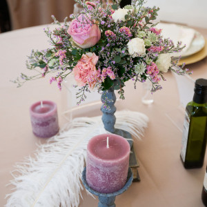 ゲストテーブルの装花|630087さんのアートグレイス ウエディングシャトーの写真(1679501)