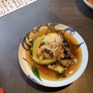 大和丸茄子と鮑のあんかけ2