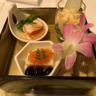 試食の料理