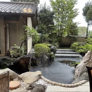中華料理の個室から見える景色です