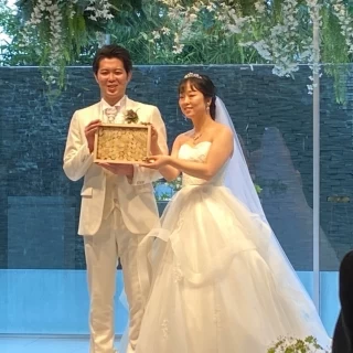 結婚証明書披露