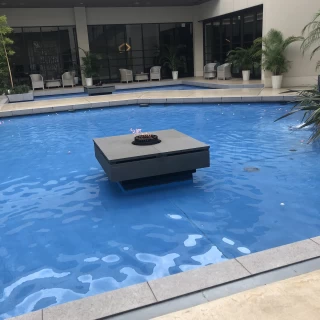ここで風船をあげました