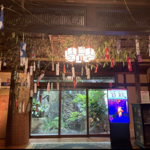 入り口の七夕飾り|631050さんの名古屋 河文の写真(1557154)