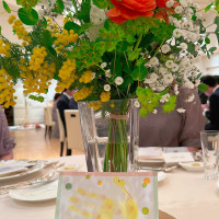 テーブル装花とコーディネート