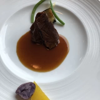 妊娠中のため、メインのお肉はよく火を通してくださいました。