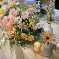 披露宴会場のお花