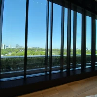 披露宴前のゲストの待機スペースの窓からの景色です。