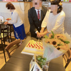 ケーキカット|631964さんのPIZZA BAR NAPOLI （ピザバーナポリ）山梨甲府中央店の写真(2169866)