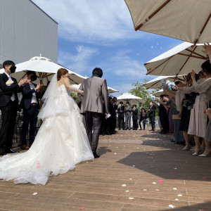 ガーデンにてフラワーシャワーandバブルシャワー|632040さんのラソールガーデン熊本（LAZOR GARDEN KUMAMOTO）の写真(1845325)