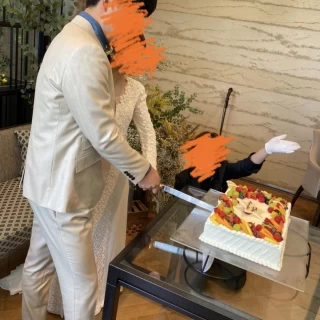 ケーキ入刀