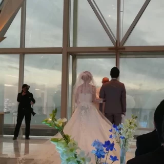 自然の光が入るチャペルでした！