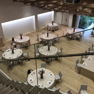 上から見た披露宴会場
