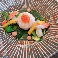 前菜がとても華やかでした。