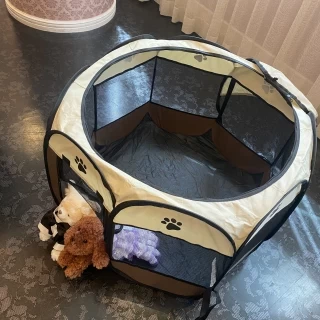 愛犬はこちらのゲージをお借りする事ができます。
