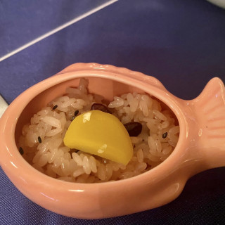 最後にお赤飯