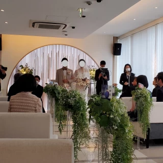 挙式会場の全体の様子です。