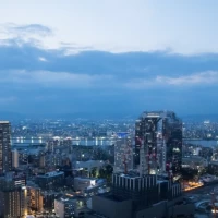だんだん夜へ。