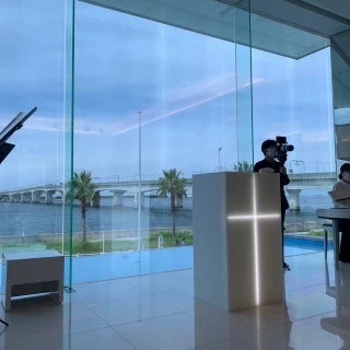 海が見えます