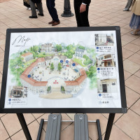 可愛いテイストの式場の案内図