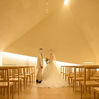 チャペルで前撮りしていただいた写真です。