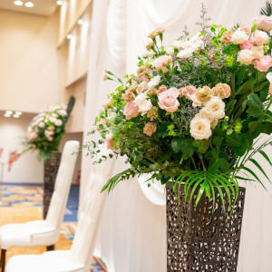 高砂バック装花|633375さんの花巻温泉 －The Grand Resort Hanamaki Onsen－の写真(1885667)